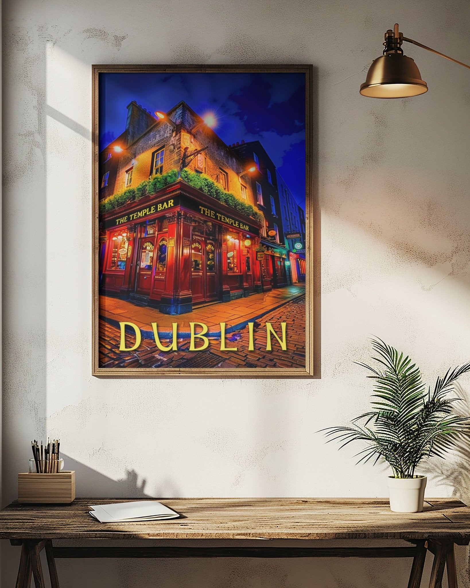 Dublin Temple Bar Travel Print - Vacation Art Boutique