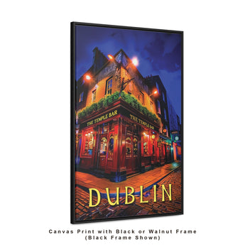 Dublin Temple Bar Travel Print - Vacation Art Boutique