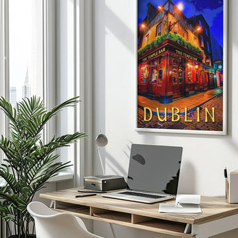 Dublin Temple Bar Travel Print - Vacation Art Boutique