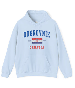 Dubrovnik Athletic Travel Hoodie - Vacation Art Boutique