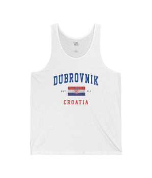 Dubrovnik, Croatia Unisex Jersey Tank - Vacation Art Boutique