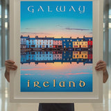 Galway Colorful Houses Travel Print - Vacation Art Boutique