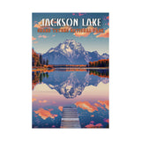 Grand Tetons National Park Jackson Lake Travel Print - Vacation Art Boutique