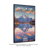 Grand Tetons National Park Jackson Lake Travel Print - Vacation Art Boutique