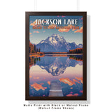 Grand Tetons National Park Jackson Lake Travel Print - Vacation Art Boutique