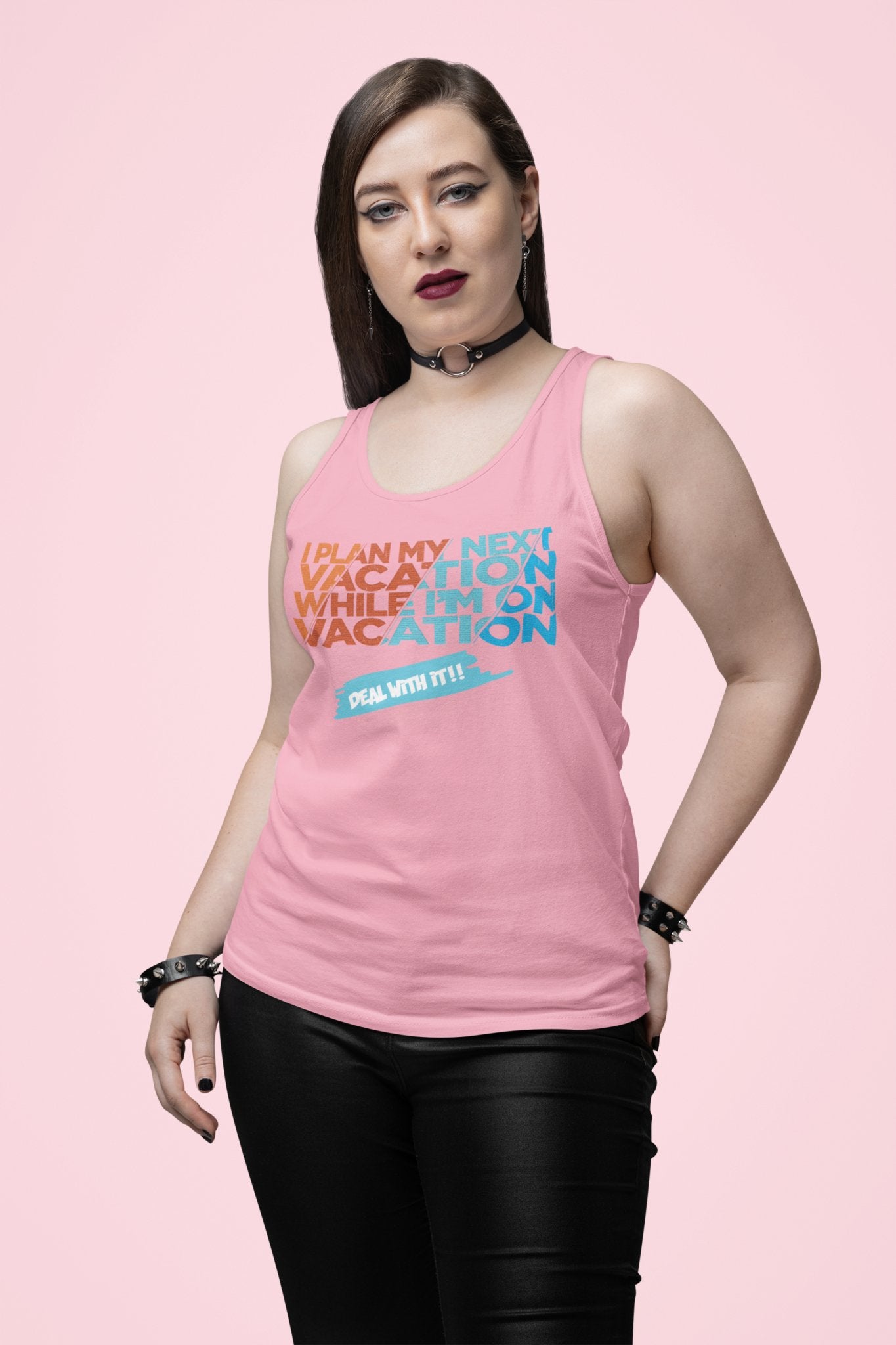 I Plan My Next Vacation While I'm On Vacation Women's Racerback Tank - Vacation Art Boutique