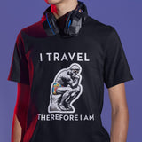 I Travel Therefore I Am Unisex Tee - Vacation Art Boutique