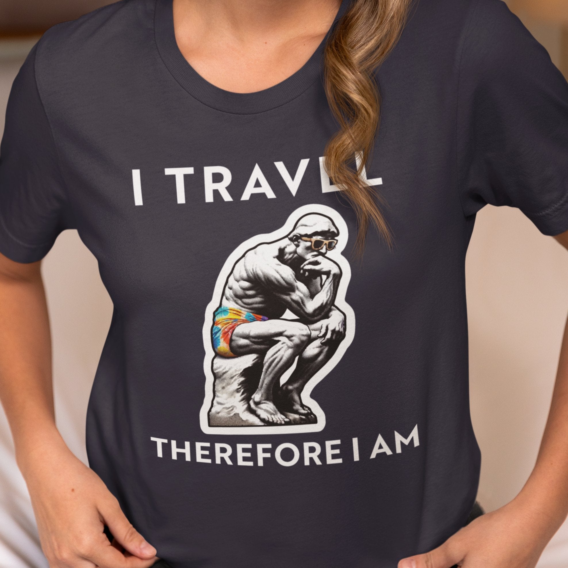 I Travel Therefore I Am Unisex Tee - Vacation Art Boutique