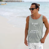 If Lost Return to Madeira Unisex Jersey Tank - Vacation Art Boutique