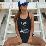 If Lost Return to Madeira Women's Racerback Tank - Vacation Art Boutique