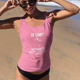 If Lost Return to Madeira Women's Racerback Tank - Vacation Art Boutique