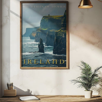 Ireland Cliffs of Moher Travel Print - Vacation Art Boutique