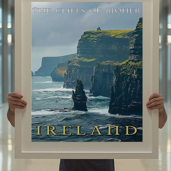 Ireland Cliffs of Moher Travel Print - Vacation Art Boutique