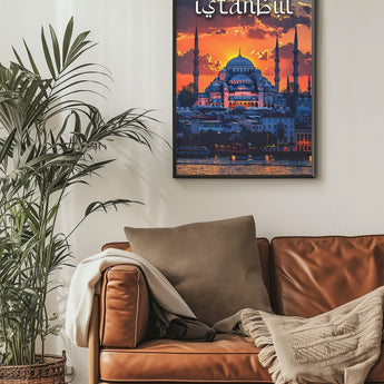 Istanbul Süleymaniye Mosque Travel Print - Vacation Art Boutique