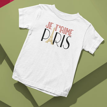 Je T'aime Paris Tee - Vacation Art Boutique