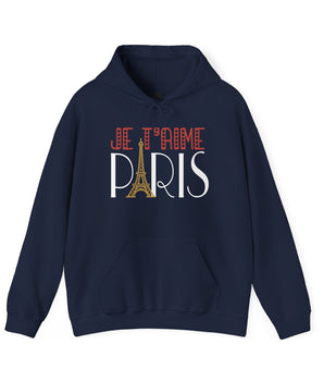 Je T'aime Paris Travel Hoodie - Vacation Art Boutique