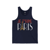 Je T'aime Paris Unisex Tank - Vacation Art Boutique