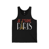 Je T'aime Paris Unisex Tank - Vacation Art Boutique