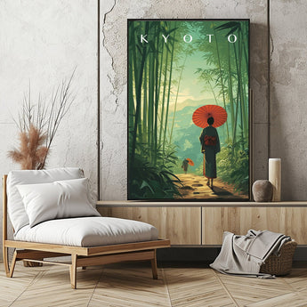 Kyoto Bamboo Grove Travel Print - Vacation Art Boutique