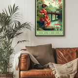 Kyoto Water Garden Travel Print - Vacation Art Boutique