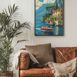 Lake Como Villa Travel Print - Vacation Art Boutique