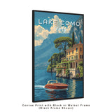 Lake Como Villa Travel Print - Vacation Art Boutique