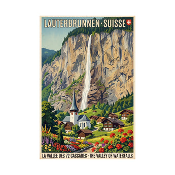 Lauterbrunnen Switzerland Travel Wall Art - Vacation Art Boutique