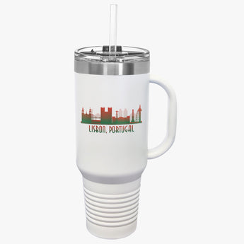 Lisbon, Portugal Insulated Travel Mug - Vacation Art Boutique