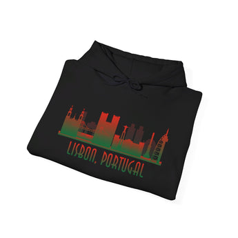 Lisbon Silhouette Skyline Unisex Hoodie - Vacation Art Boutique