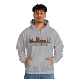 Lisbon Silhouette Skyline Unisex Hoodie - Vacation Art Boutique