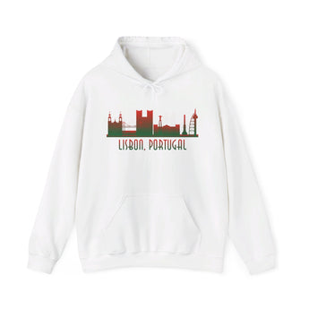 Lisbon Silhouette Skyline Unisex Hoodie - Vacation Art Boutique