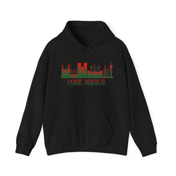 Lisbon Silhouette Skyline Unisex Hoodie - Vacation Art Boutique