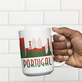 Lisbon Skyline Coffee Mug - Vacation Art Boutique