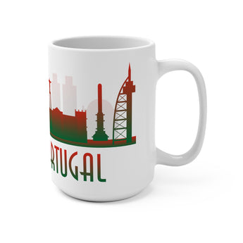 Lisbon Skyline Coffee Mug - Vacation Art Boutique