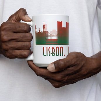 Lisbon Skyline Coffee Mug - Vacation Art Boutique