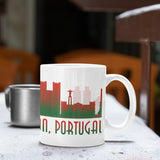 Lisbon Skyline Coffee Mug - Vacation Art Boutique