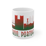 Lisbon Skyline Coffee Mug - Vacation Art Boutique