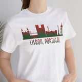 Lisbon Skyline Unisex Tee - Vacation Art Boutique