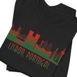 Lisbon Skyline Unisex Tee - Vacation Art Boutique