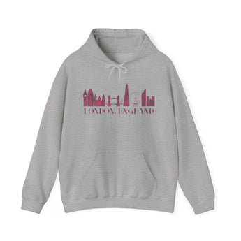 London Silhouette Skyline Unisex Hoodie - Vacation Art Boutique