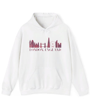 London Silhouette Skyline Unisex Hoodie - Vacation Art Boutique