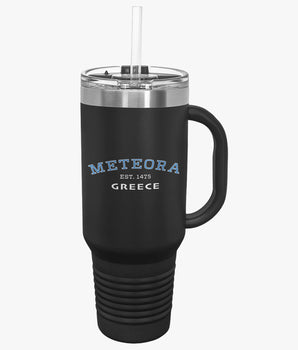 Meteora Greece Insulated Travel Mug - Vacation Art Boutique