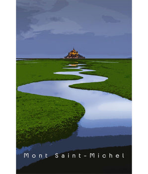Mont Saint - Michel Travel Print - Vacation Art Boutique