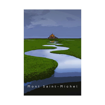 Mont Saint - Michel Travel Print - Vacation Art Boutique