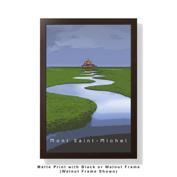 Mont Saint - Michel Travel Print - Vacation Art Boutique