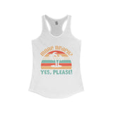 More Beach? Yes, Please! Women's Racerback Tank - Vacation Art Boutique