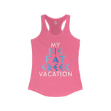 My Big Fat Greek Vacation Women's Racerback Tank - Vacation Art Boutique