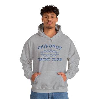 Mykonos Vacation Yacht Club Hoodie - Vacation Art Boutique