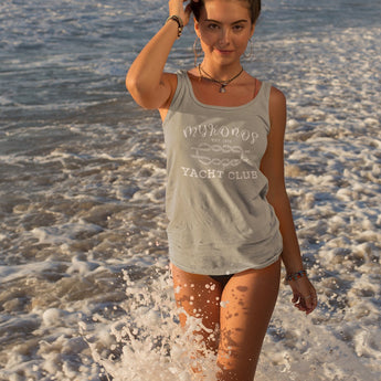 Mykonos Yacht Club Unisex Jersey Tank - Vacation Art Boutique