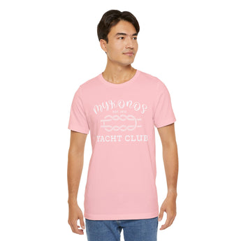 Mykonos Yacht Club Vacation Tee - Vacation Art Boutique